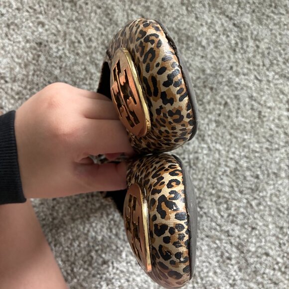 Tory Burch Reva Mini-Leopard Printed Ballerina Flats - Picture 3 of 9